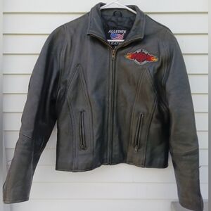 Black Leather Motorcycle Jacket